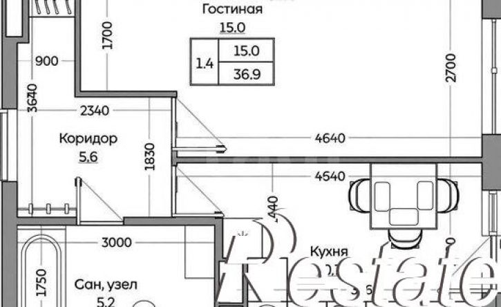 1-комн квартира улица Рауиса Гареева, 103А,  д. 103А