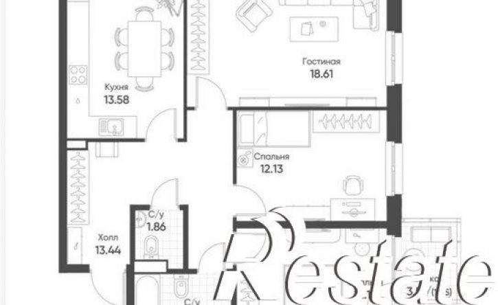 3-комн квартира улица Шаляпина, 26 к2,  д. 26 к2