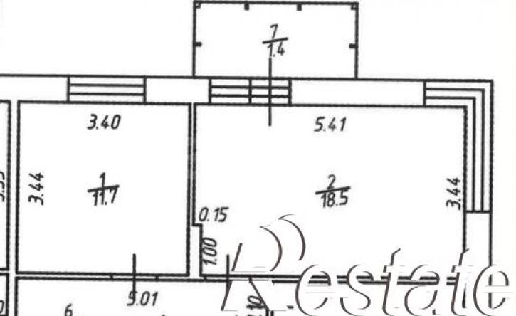 2-комн квартира улица Гаврилова, 7 к1,  д. 7 к1