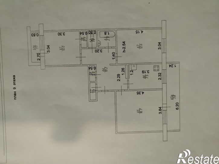 3-комн квартира Радужная, 5